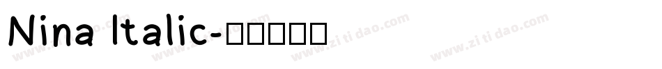 Nina Italic字体转换